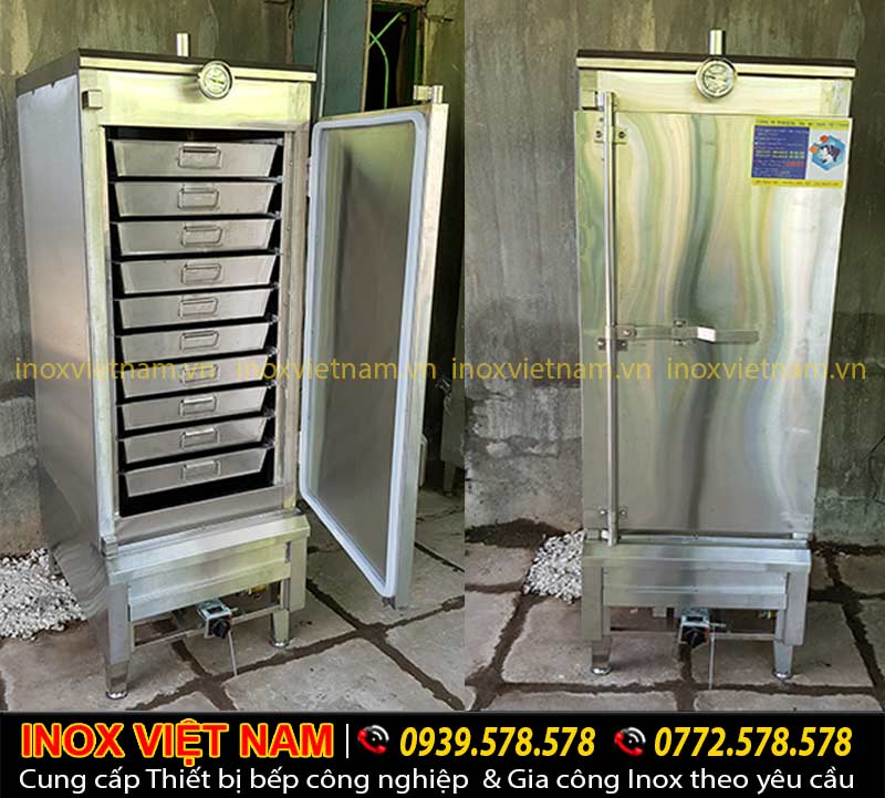 Tủ hấp cơm công nghiệp tại Inox Việt Nam