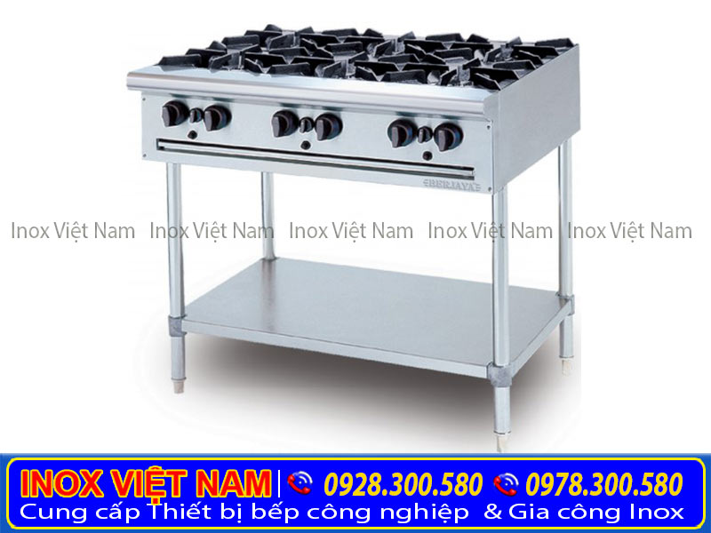 Bếp âu 6 họng chân cao