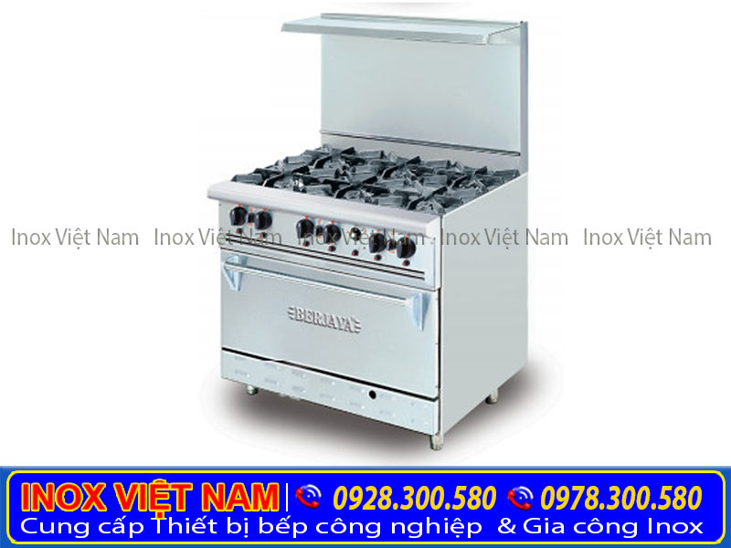 Bếp âu 6 họng có lò nướng