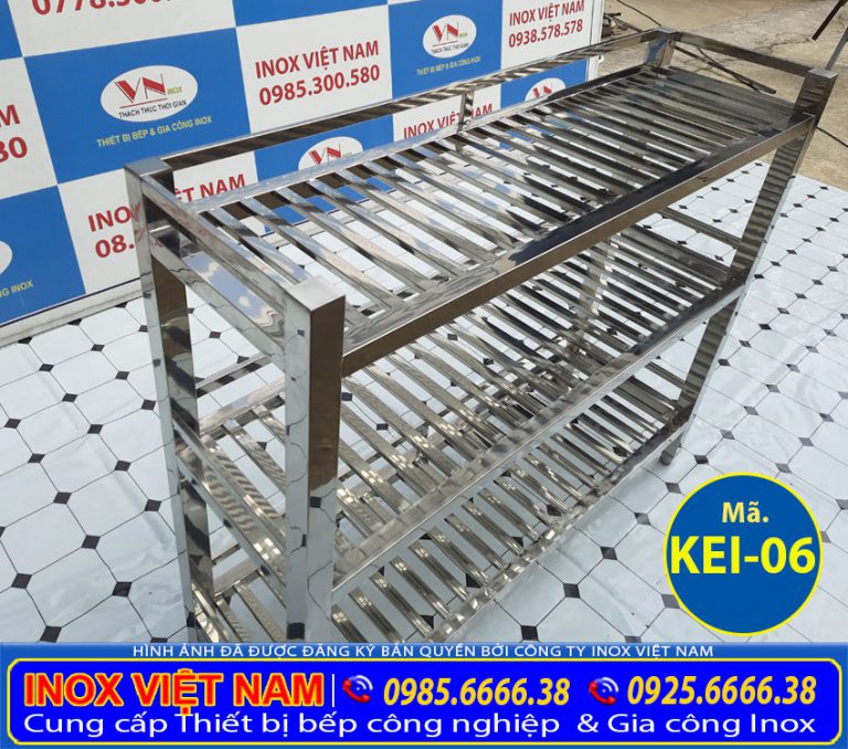 Kệ Song | Kệ Inox 3 Tầng | Kệ Bếp Inox 304 | Inox Việt Nam