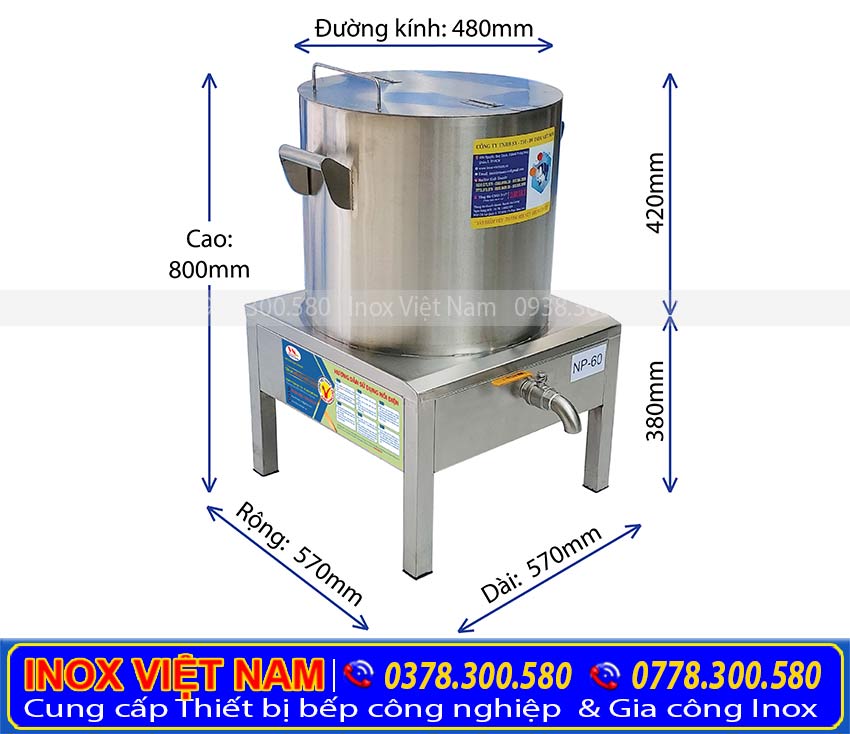 Nồi điện nấu phở 60L