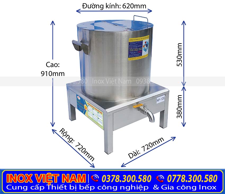 Nồi hầm xương nấu phở 120L