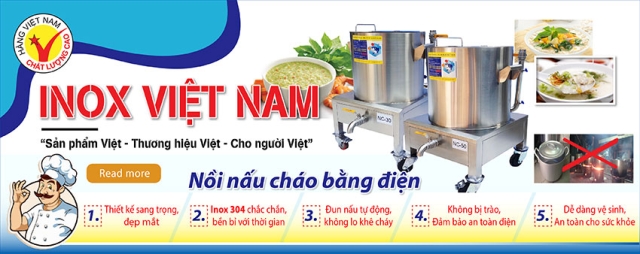 Inox Việt Nam - Địa chỉ bán Nồi nấu cháo bằng điện 70L