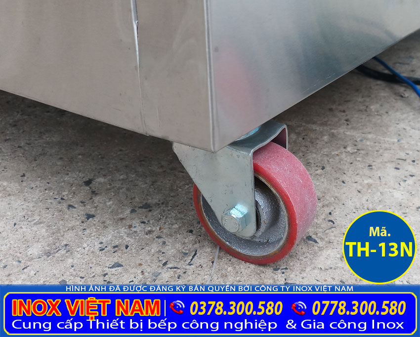 Bánh xe của tủ hâm nóng thức ăn 10 khay 2 nồi TH-13N