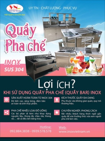quầy bar Inox Việt Nam