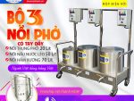 bộ 3 nồi nấu phở bằng điện