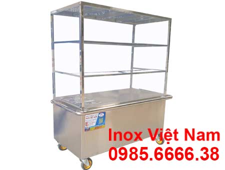 Tủ Inox Bán Bánh Mì, Xe Bán Bánh Mì XBM-01 - Inox Việt Nam