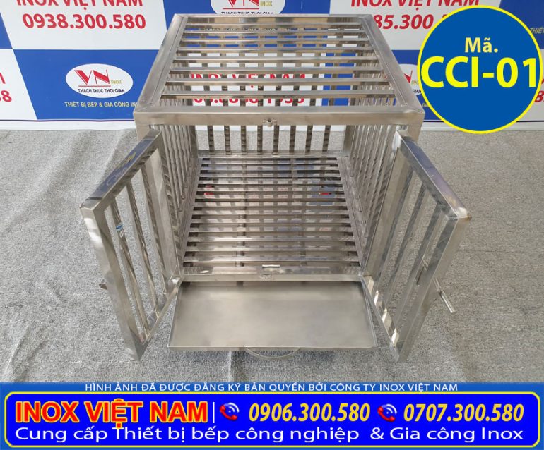 Chuồng Chó Inox Loại Nhỏ CCI-01 - Inox Việt Nam